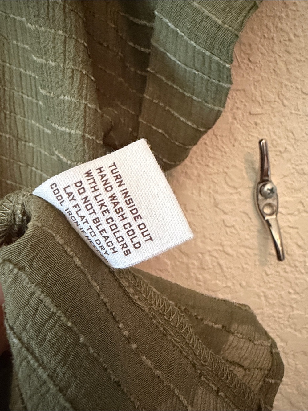 Blu Pepper Peplum Blouse in Olive Green - Picture 5 of 10